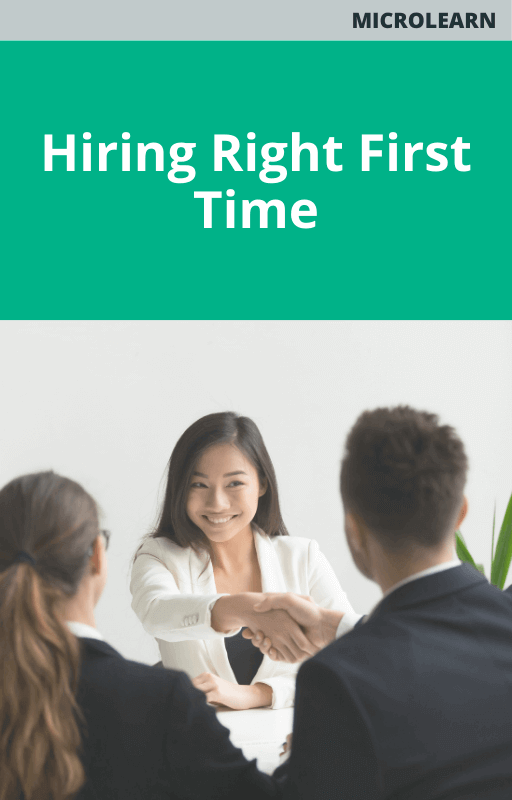 Microlearn Hiring Right First Time Course