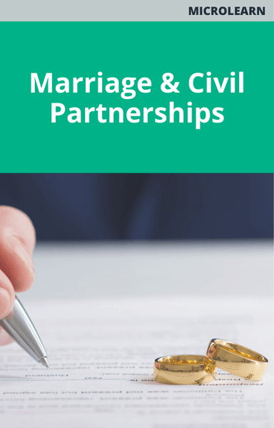Marriage & Civil Partnerships