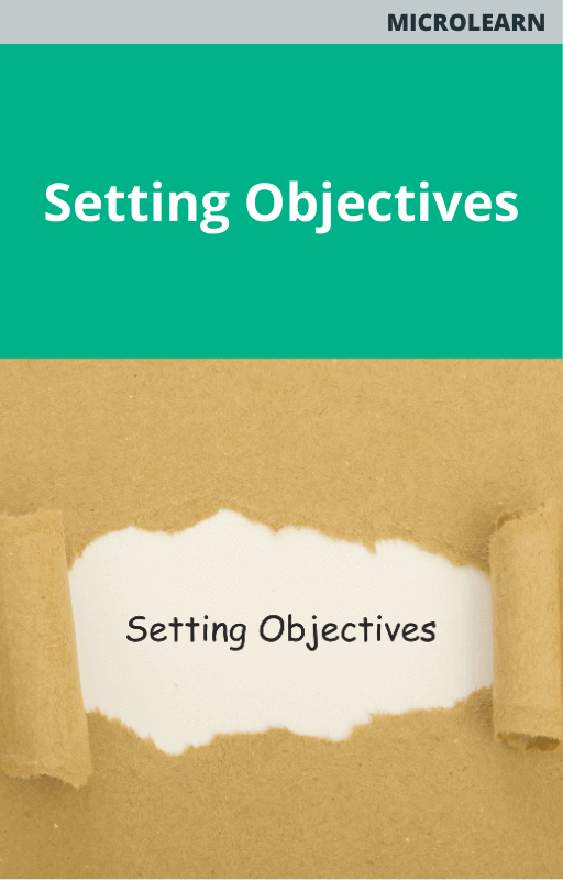 Microlearn Setting Objectives Course